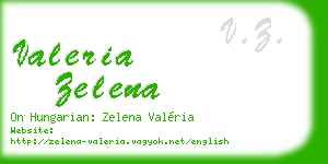 valeria zelena business card