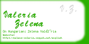 valeria zelena business card